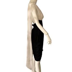 Tadashi Cocktail Dress with off the shoulder Veil